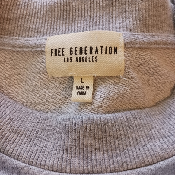 Free Generation Los Angeles Gray Sweatshirt - Picture 3 of 7